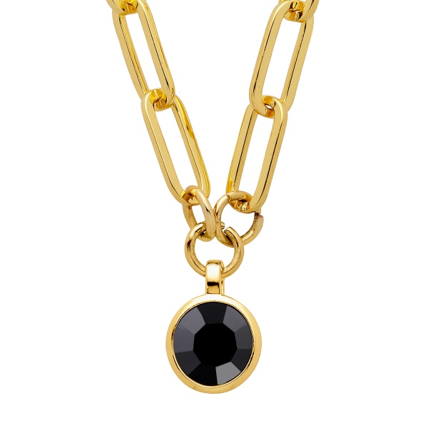 Dyrberg Kern Lisanna Gold Necklace - Black